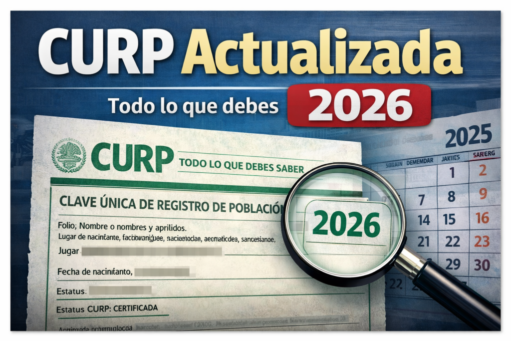 CURP actualizada 2026: qué es, para qué sirve y cómo verificarla