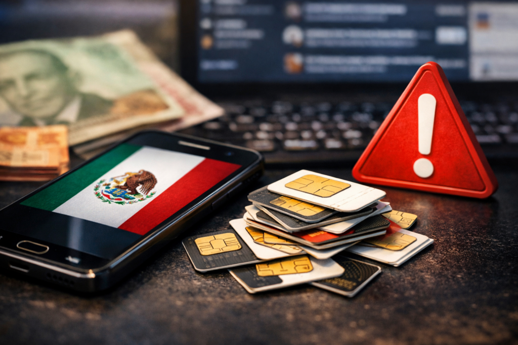 Venta de chips ya registrados: autoridades advierten estafa y riesgos de datos en México