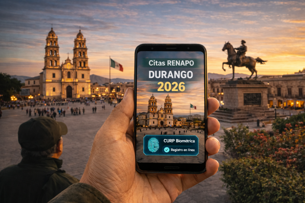 Cómo sacar la CURP Biométrica en Durango paso a paso (2026)
