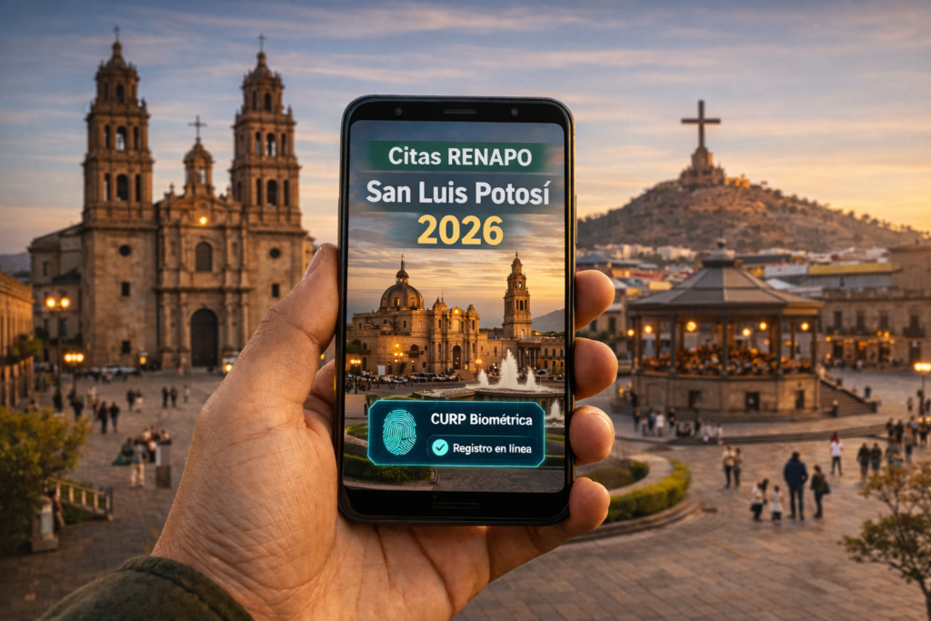 Cómo sacar la CURP Biométrica en San Luis Potosí paso a paso (2026)