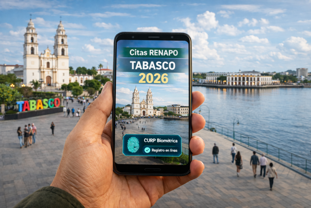 Cómo sacar la CURP Biométrica en Tabasco paso a paso (2026)