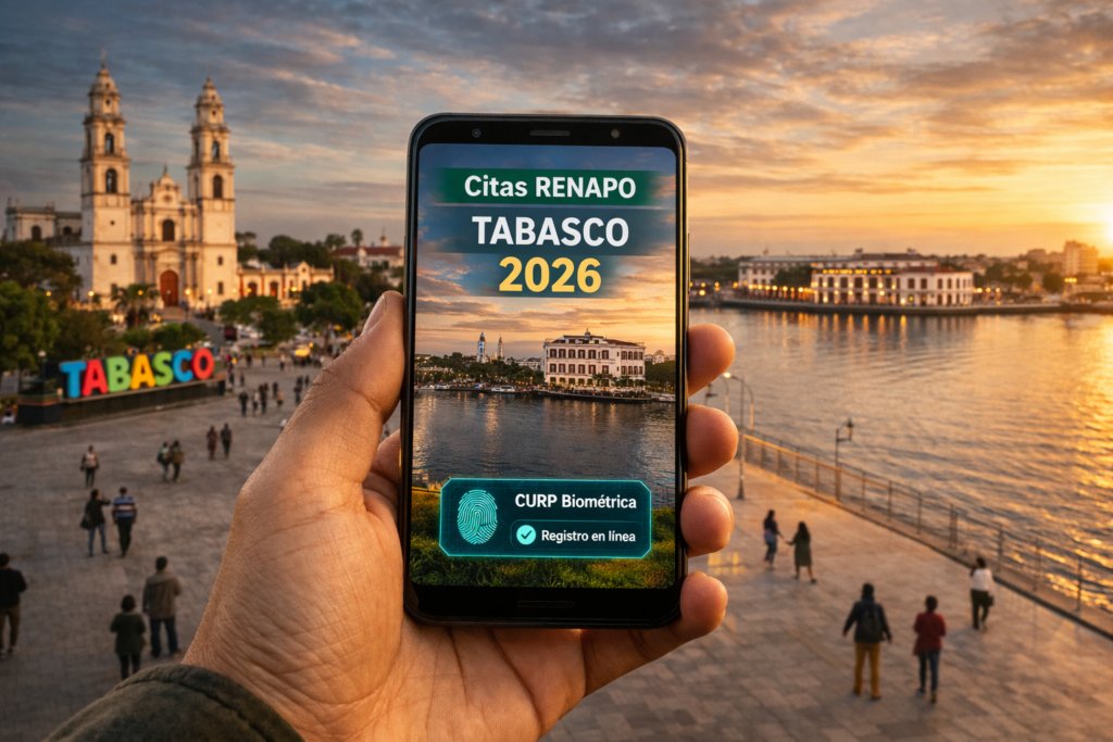 Cómo sacar la CURP Biométrica en Tabasco paso a paso (2026)