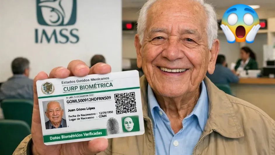 ¿Adultos mayores de CDMX necesitarán la CURP biométrica para tramitar la pensión y jubilación en el IMSS?